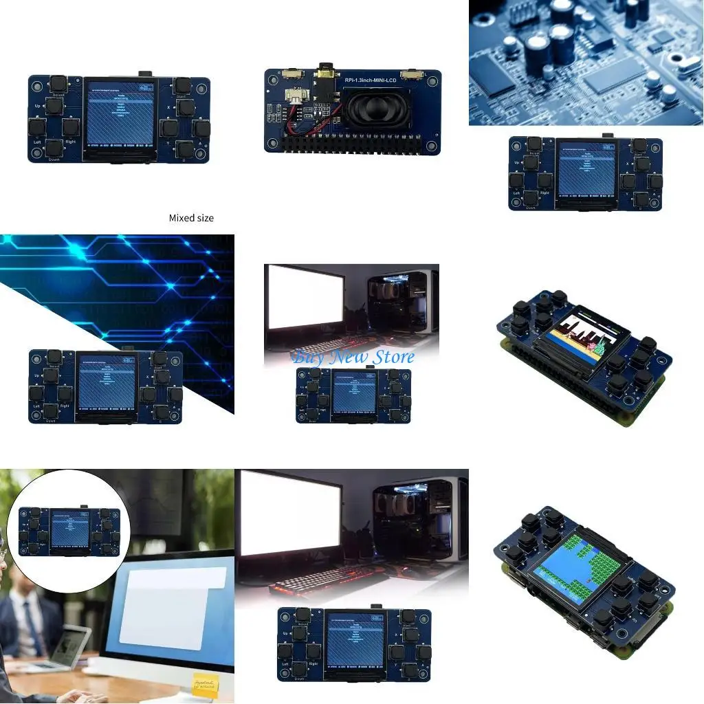 

20CE 1.3Inch LCD Display Screen Monitor Module for RPI3B / 4B for RPi 5 Board