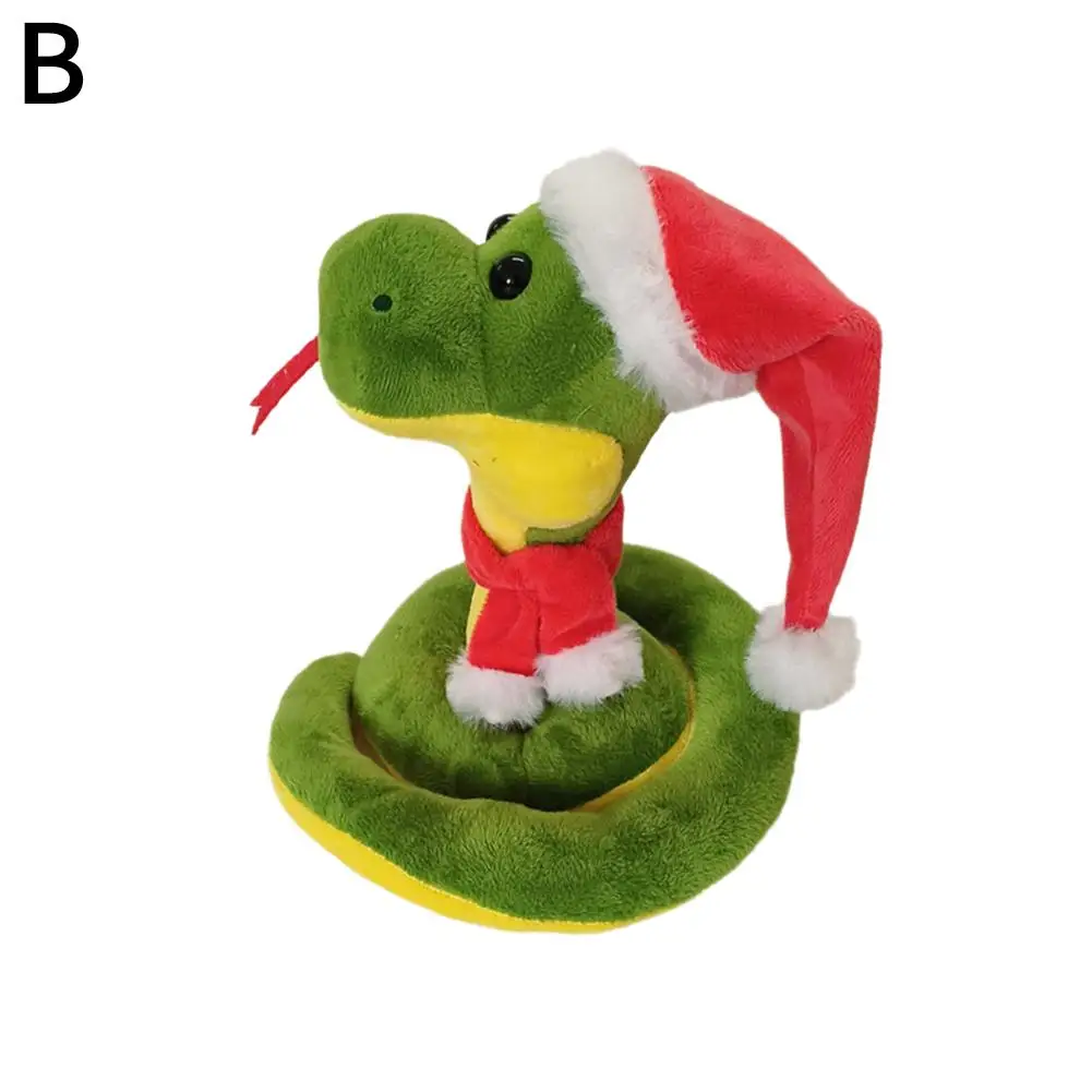 Navidad Kawaii pequeño serpiente verde juguete de peluche almohada decoración lindo regalo sofá decoración cumpleaños Animal chica Pi creativo M9Z0