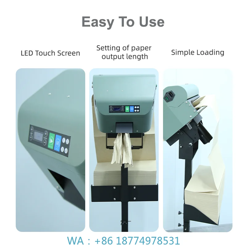 Kraft Pad Removable Void Filling Paper Cushion MachinNP-P30 Lightweight New Trend Steady 70M/Min High Efficient Makinge