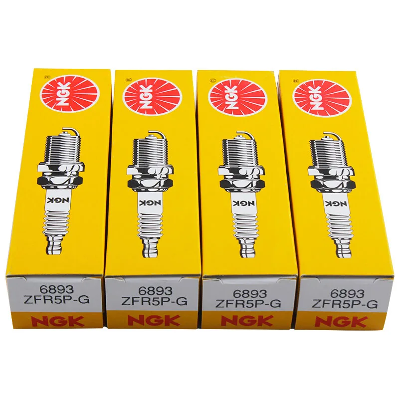 4Pcs NGK Spark Plug ZFR5P-G 6893 for VW VOLKSWAGEN POLO JETTA PASSAT B5 B7 VENTO BORA TOURAN SANTANA GOLF FOX BEETLE ZFR5PG