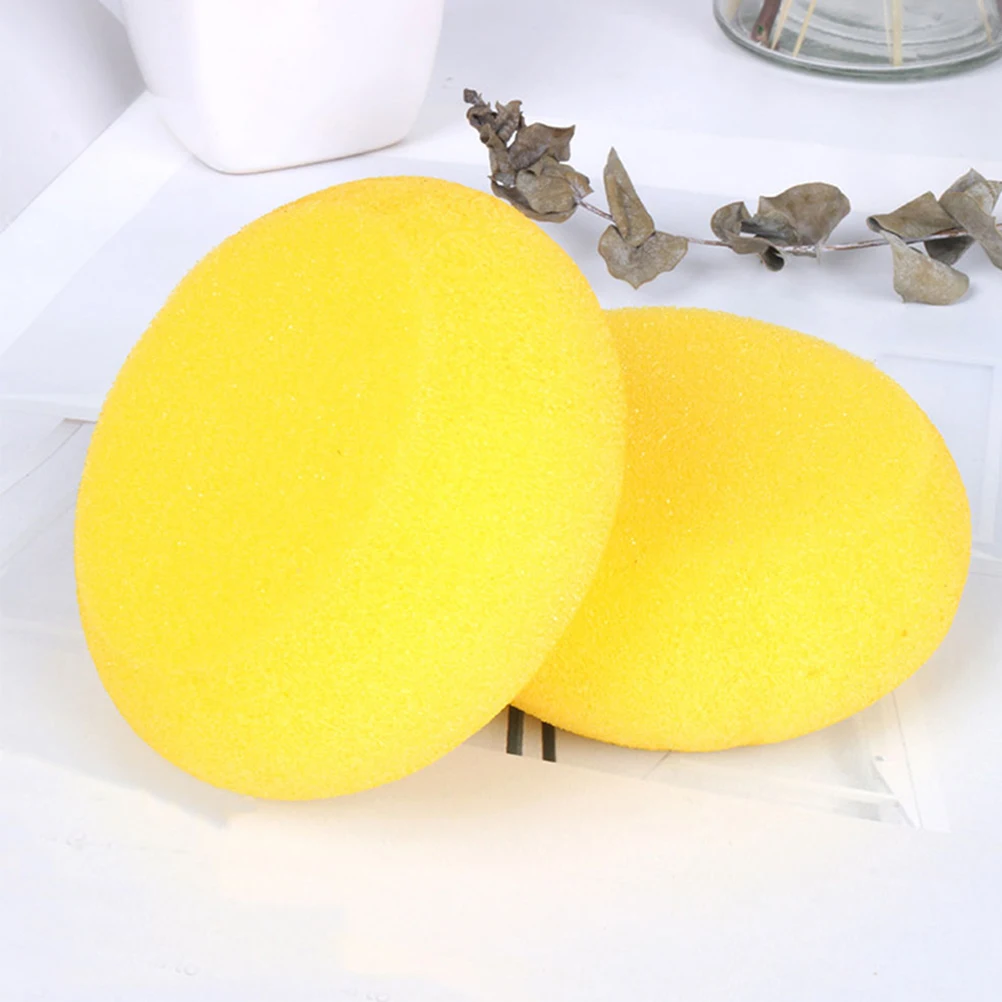 

10 Pcs Sponge Drawing Brush Round Child Painting Brushes Kit Yellow Diy Crafts Sponges