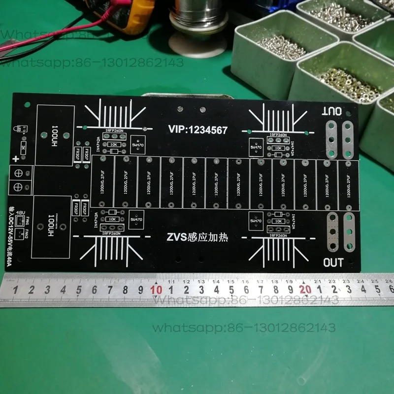 New product induction heating kit ZVS tapless Jacobs high pressure package Tesla drive 4 tube PCB