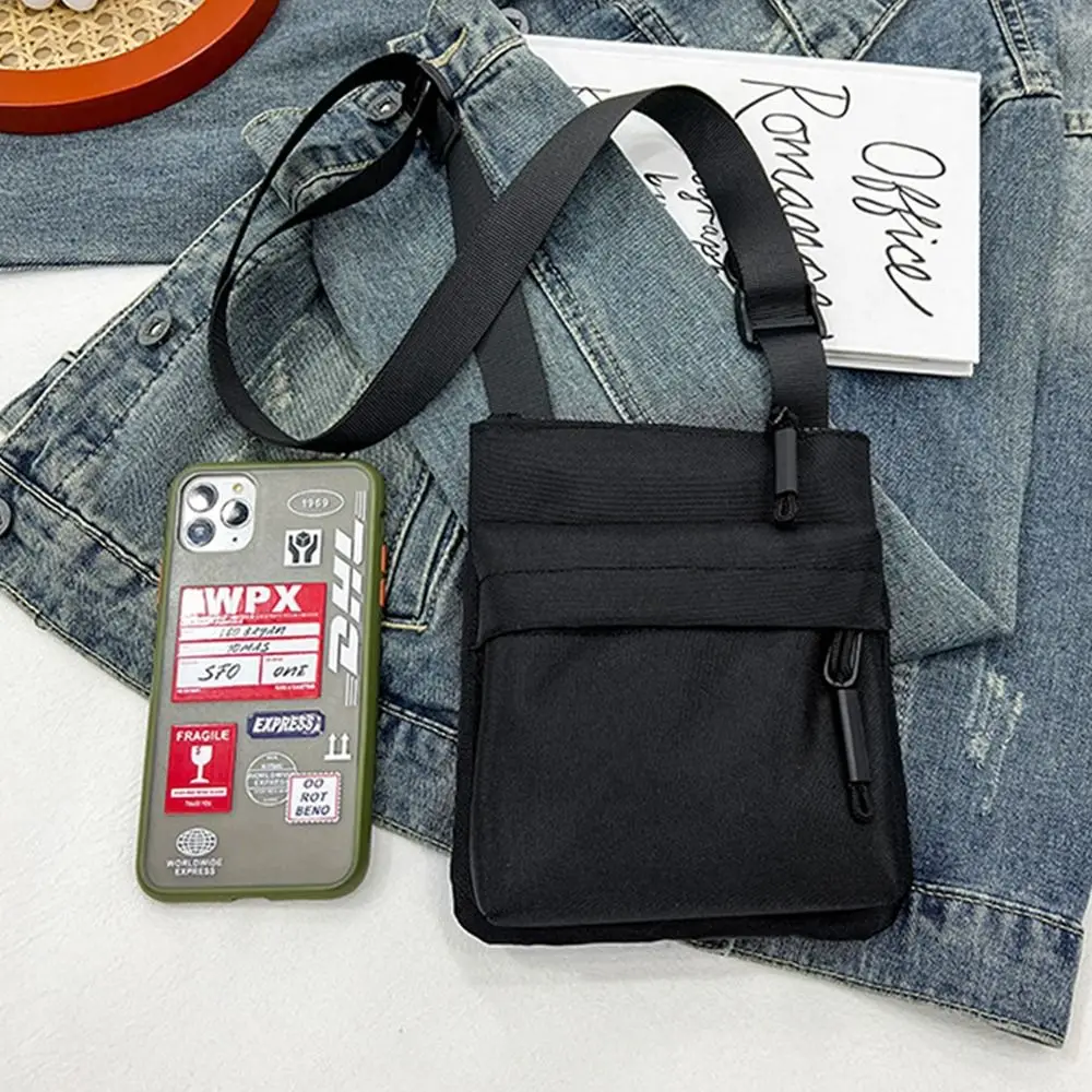 Nylon Shoulder Bag Fashion Leisure Solid Color Waterproof Cross-body Bag Messenger Bags Women Men