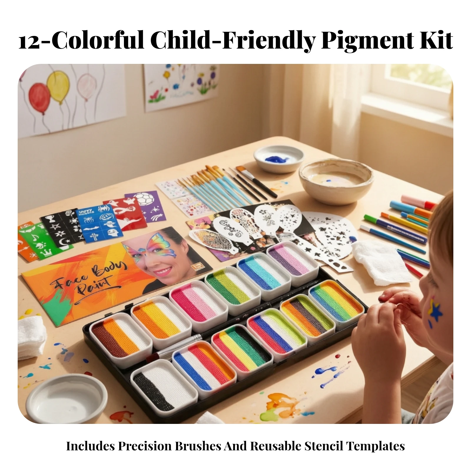 Face Paint Kit with Brushes an - Body Brush review and price
