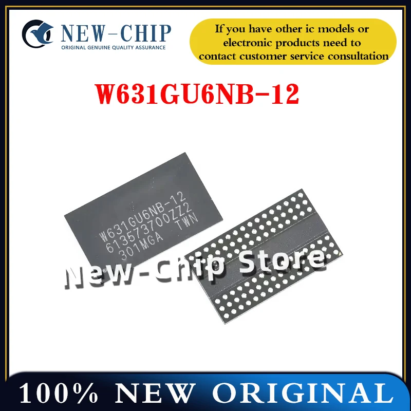

2PCS-50PCS/LOT W631GU6NB-12 FBGA96 DDR3L New Original