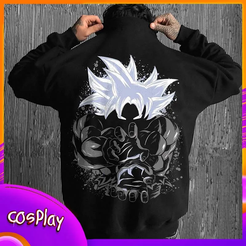 

Толстовка с принтом Dragon Ball Goku Broly, мужская и женская толстовка с круглым вырезом, повседневный топ с длинными рукавами, модная одежда, рождественский подарок