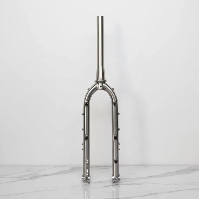 

Титановая вилка для гравийного велосипеда 700C, жесткая передняя вилка, совместимая с дисковыми тормозами, компоненты для велосипедов и велоспорта.
