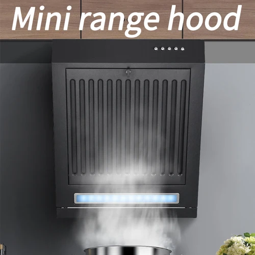 380 mm Mini-Einzelmotor-Küchenhaube, Haushalt, Mietzimmer, seitliche Absaugung, Küchenventilator, Ablufthaube, Energieeinsparung