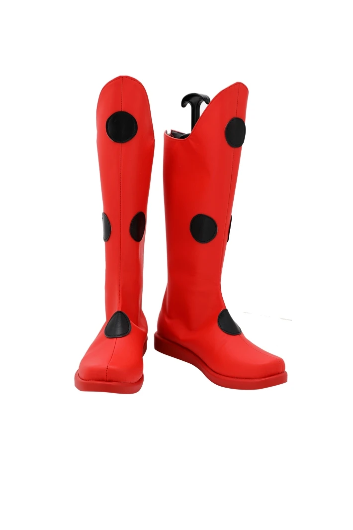 Lady bug Anime Cat Girls Noir Cosplay Shoes Marinette Dupain Cheng Halloween Carnival Boots Custom Made