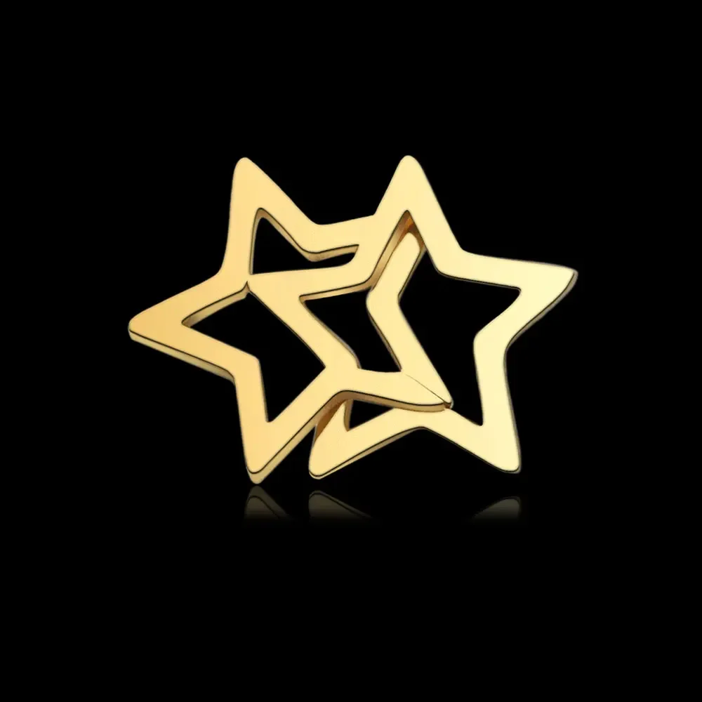 10pcs/lot Stainless Steel Geometric Heart DIY Connector Bracelet Making Charms Wholesale Necklace Making Disc Handcuffs