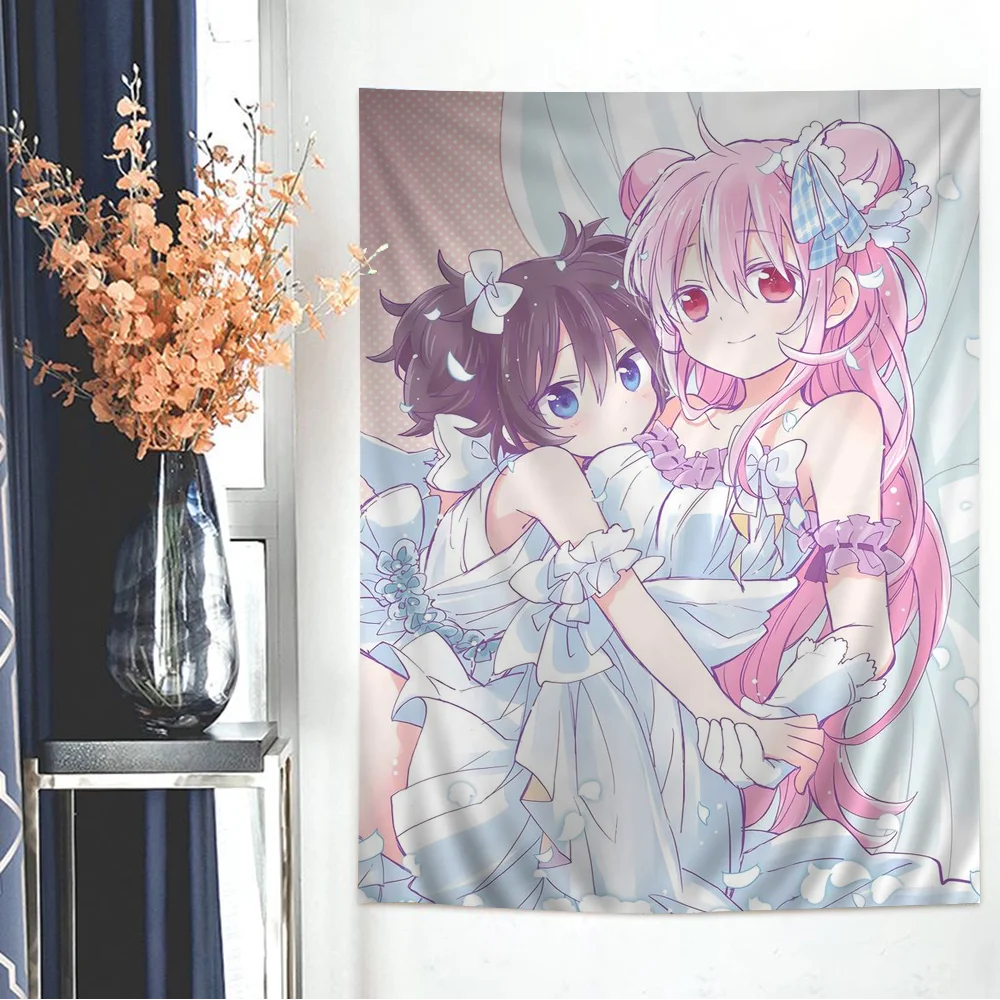 

Happy Sugar Life Cartoon Tapestry For Living Room Home Dorm Decor INS Home Decor