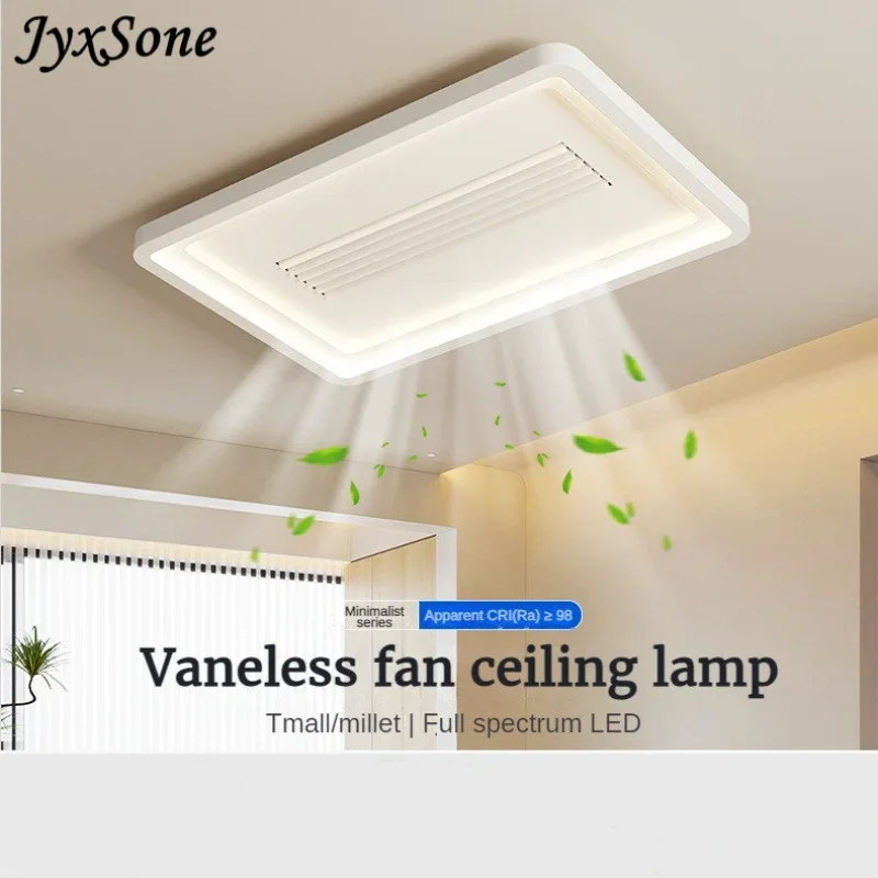 

Ceiling Fans Invisible Bladeless with LED Ceiling Chandelier Home Smart Decoration for Living Room Bedroom Remote Control Lamps