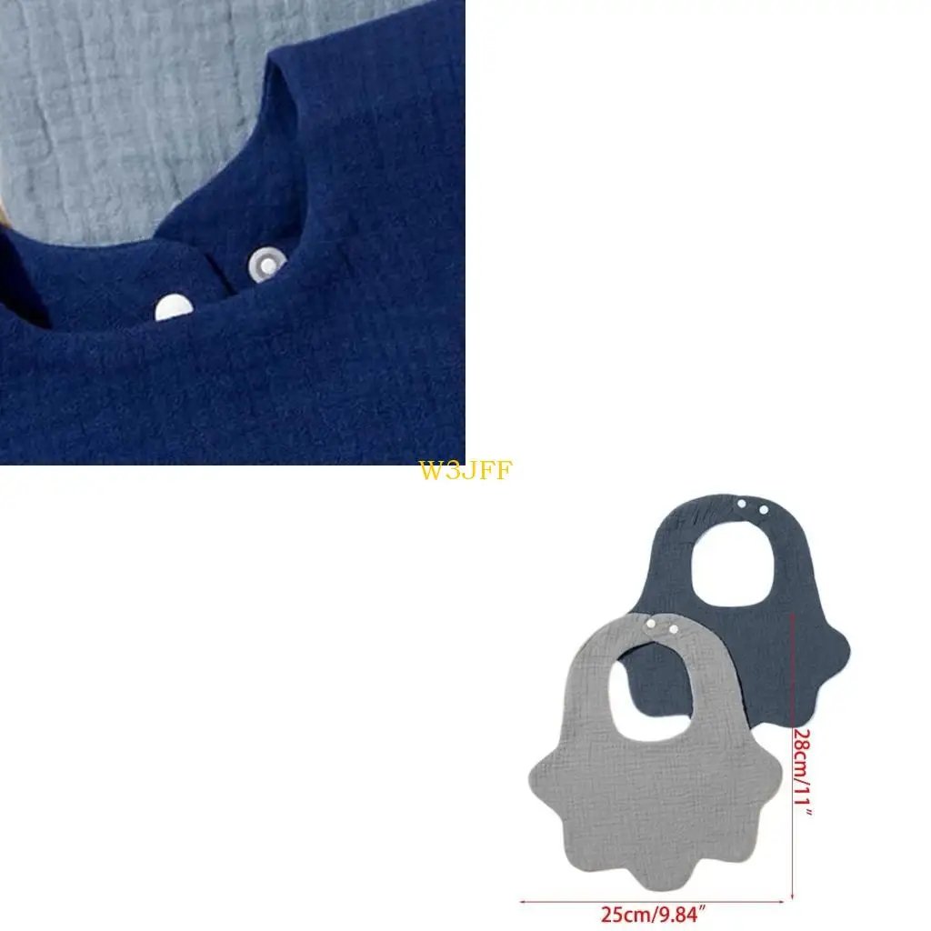 

W3JF 2pcs Baby Bibs Baby Bandana Drool Bibs Cotton for Unisex Boys Girls for Teething