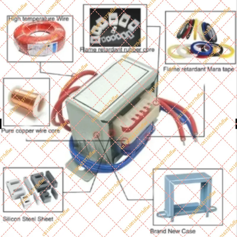 EI48 12VA Power Transformer Copper Core, AC220V Input Single/Dual Output 6V 9V 12V 15V 18V 24V 30V 36V 48V