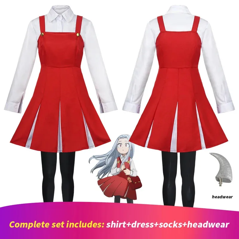 

Anime Boku No My Hero Academia Season4 Eri Cosplay Costume Mardi Gras Party Dress Up Birthday Gift Season4 Eri Cosplay Set