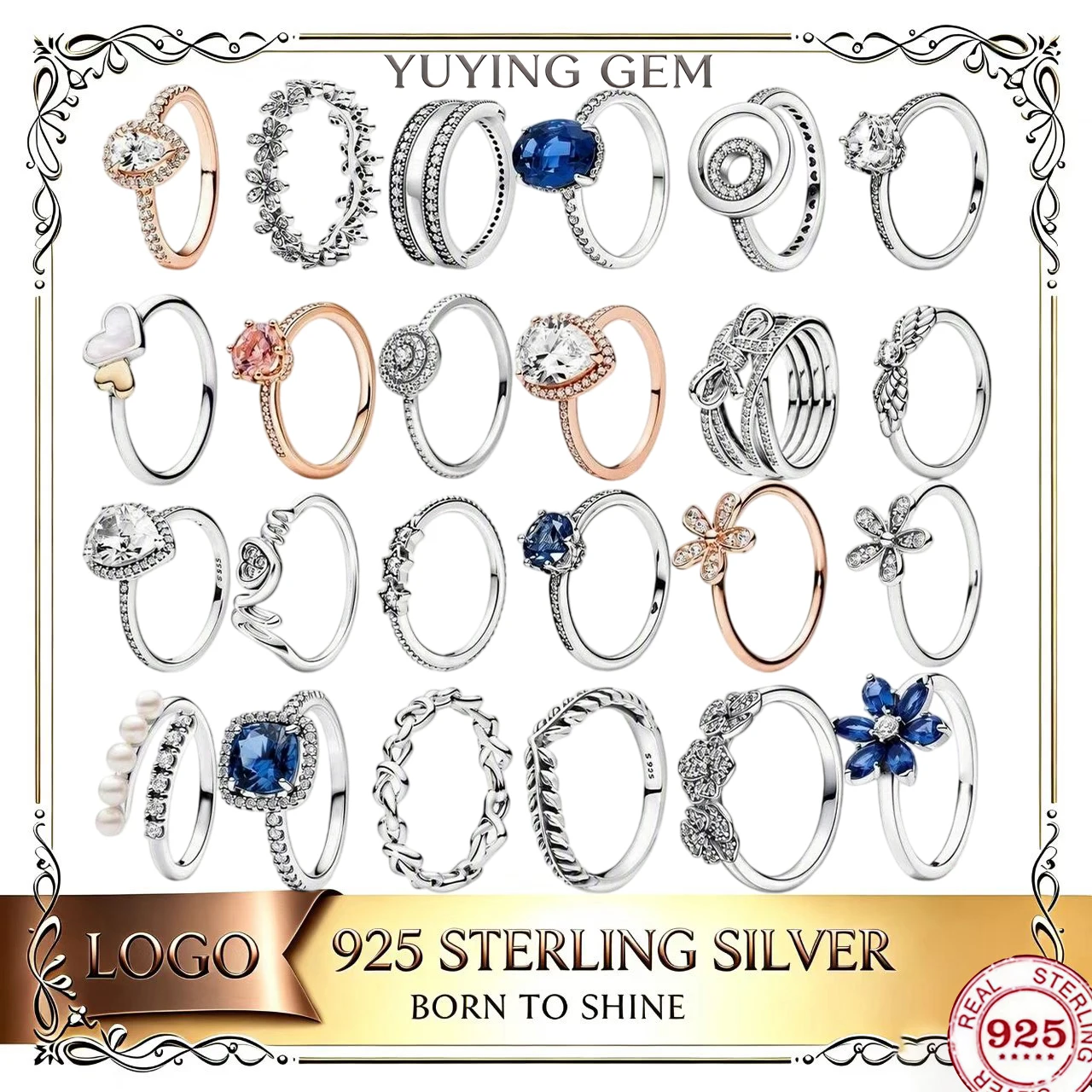 925 Sterling Silver Ring, Exquisite Floral Design, colorful Gemstones, Exquisite Jewelry, Daily Party Accessory, Gift for Ladies