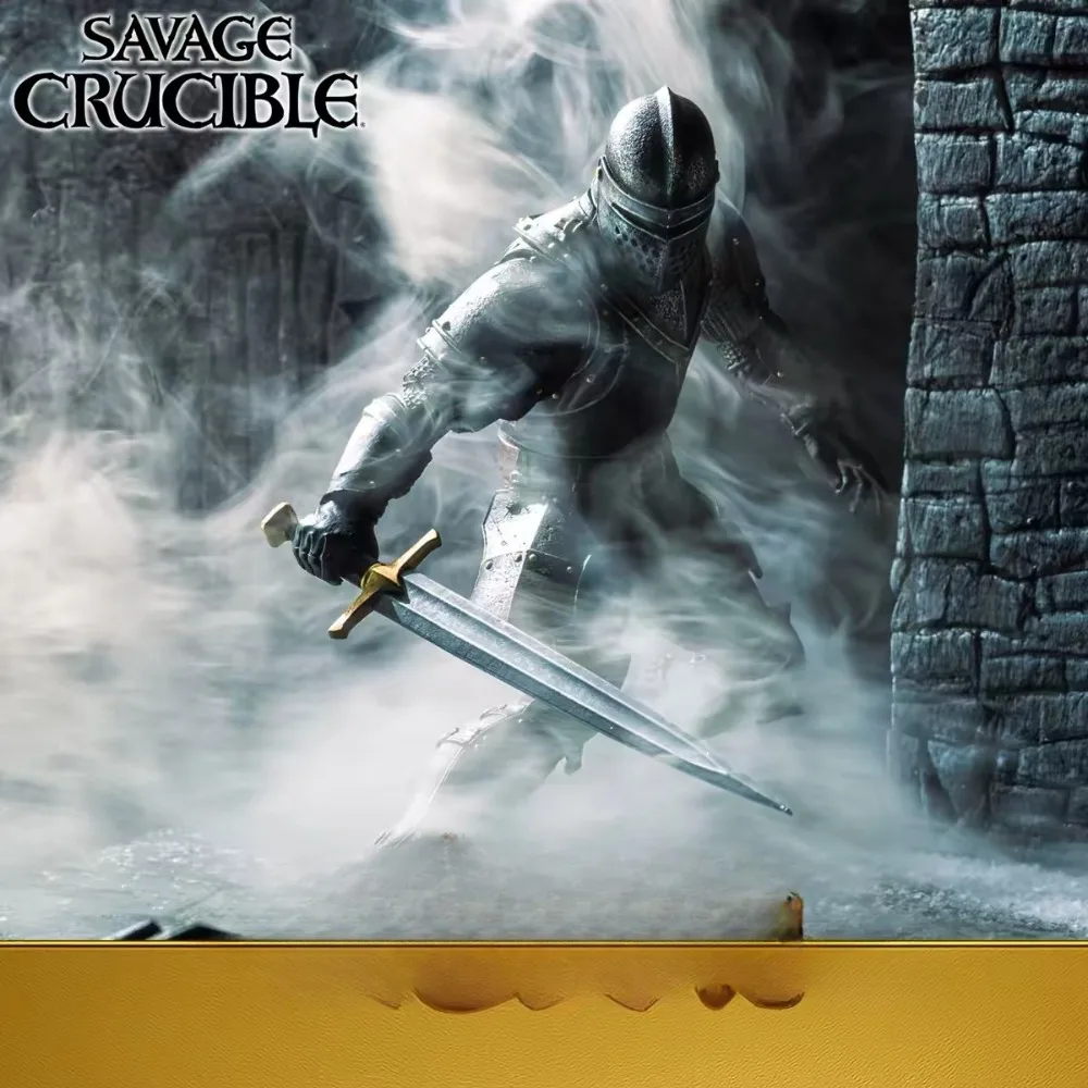 Pre-order Harvinger Studios Savage Crucible Medieval Knight Action Figure Sir Kassian & Knight of the Bearing Dark Fantasy Model