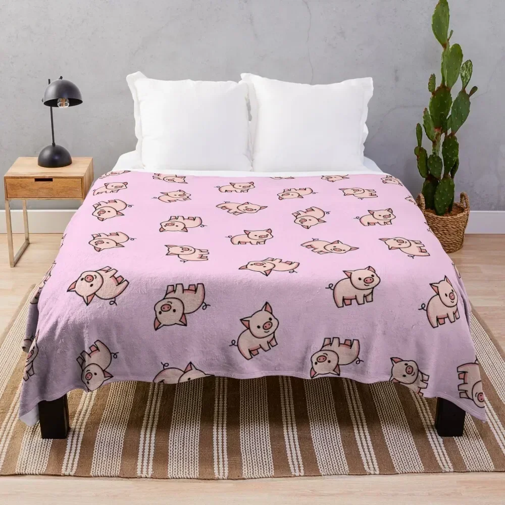 

Pig Throw Blanket Decorative Sofa warm winter for winter decorative Blankets