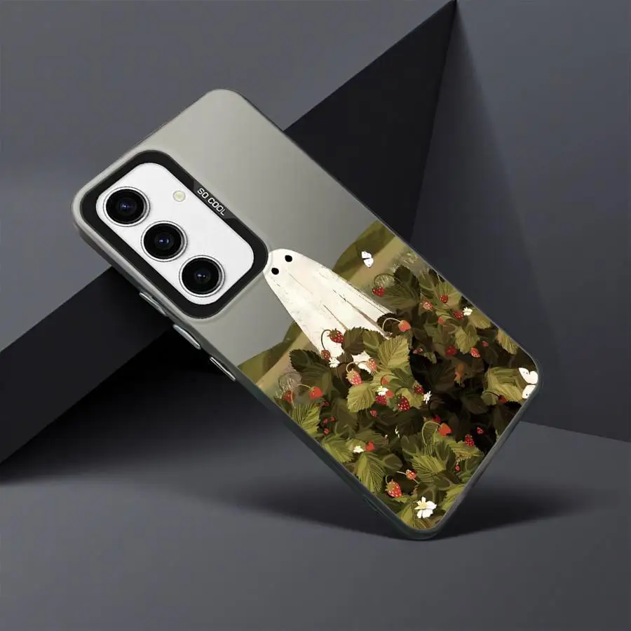 Strawberry Field Art Soft Cover Case for Samsung Galaxy A73 A52 A55 A35 A71 A72 A53 A26 A36 A51 A56 A54