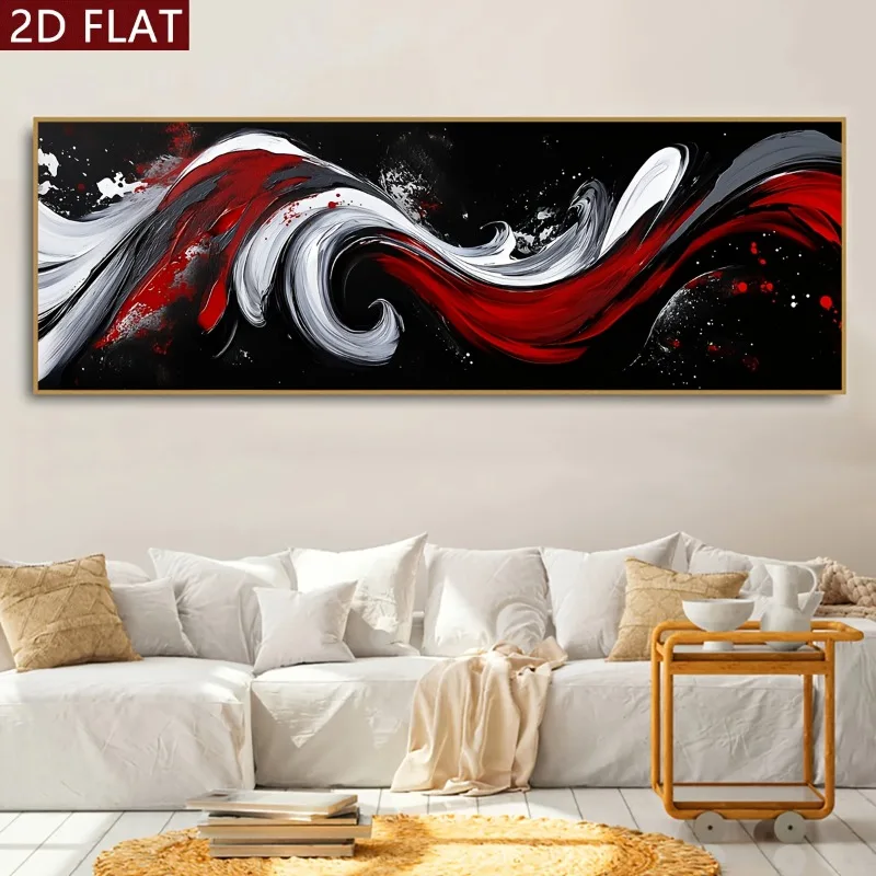 

2D Flat, Canvas Wall Art Abstract Design, for Home Decor, Suitable for Living Room, Bedroom, Office, Bar. Affordable Wall Decor