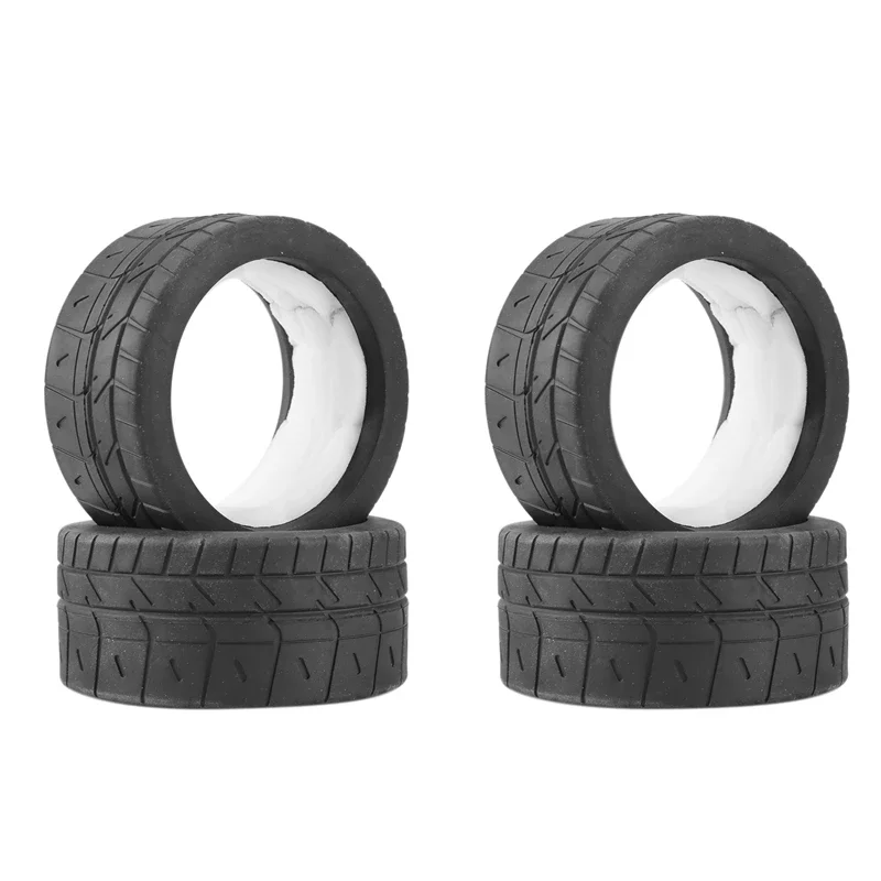 

4Pcs Rubber Tire With Foam Insert 8584 For ZD Racing EX-07 EX07 1/7 RC Car Upgrade Parts Spare Accessories