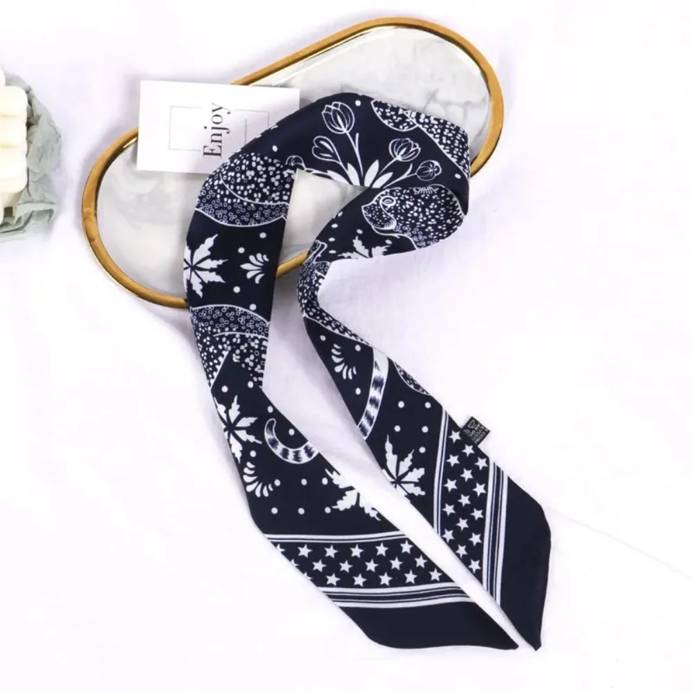 جديد ليوبارد طباعة السيدات وشاح متعدد الأغراض رباط شعر شال التفاف حقيبة يد مقبض الديكور هدية الحاضر بالجملة