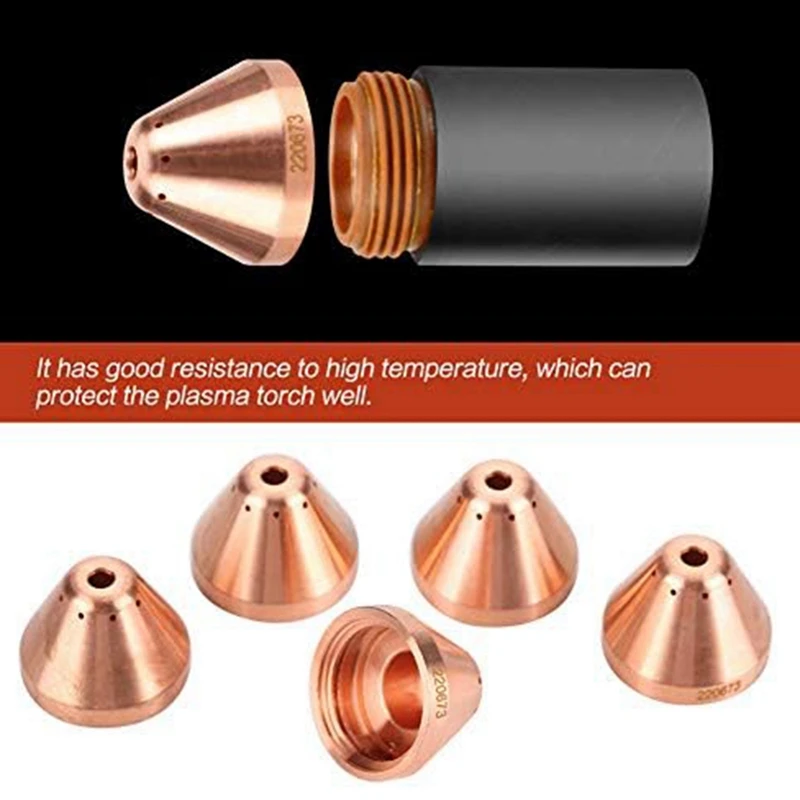 HLZS-20Pcs 220673 Plasma Shield Fit For 45 Cutting Torch Consumable