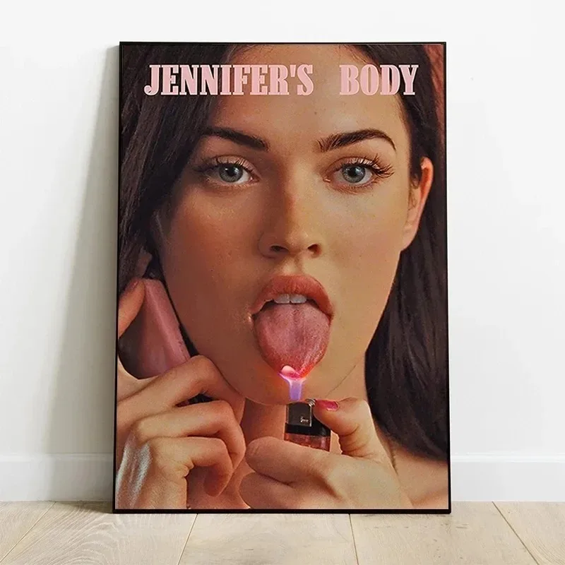 Jennifers Body Poster Aesthetic Horror Movie Sexy Girl Posters and Prints Canvas Painting Wall Art Picture for Room Home Decor