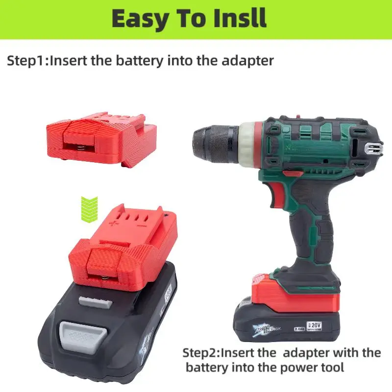 Imagem -05 - Adaptador de Bateria para Aldi Ferrex Activ Energy Compatível com Parkside Lidl s Tools Converter Não Inclui Ferramentas e Bateria