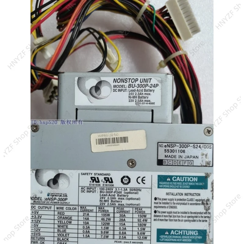 Used ENSP-300P BU-300P-24P ENSP-300P-S2F-00S Medical Power Supply, in stock