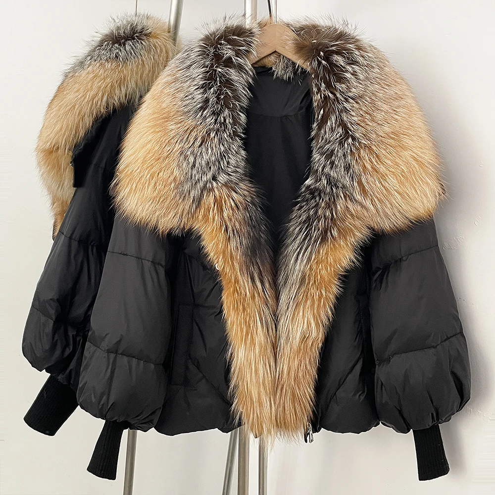Mulher de inverno roupas leves acolchoadas premium para baixo estofamento novo em jaquetas casacos de penas e parkas jaqueta de pele quente feminino