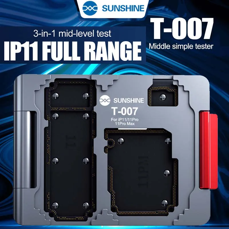 

SUNSHINE T-007 3 in 1 IP11 Motherboard Mid-level Test Stand for IP11/11 Pro/11 Pro Max Motherboard Detection/boot/display/touch