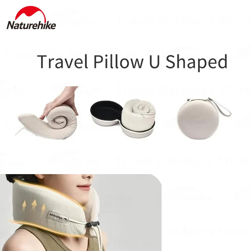 Naturehike Camping Pillow Soft Travel Sleeping Pillow Travel Healthcare Memory Foam Neck Cervical Airplane Pillow Neck Cushion