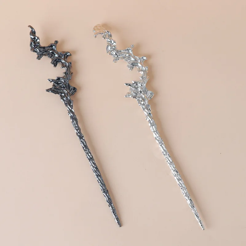 빈티지 월장석 머리 스틱 중국 스타일 간단한 머리 젓가락 머리핀 디스크 스틱 헤어 클립 머리 장식 헤어 액세서리