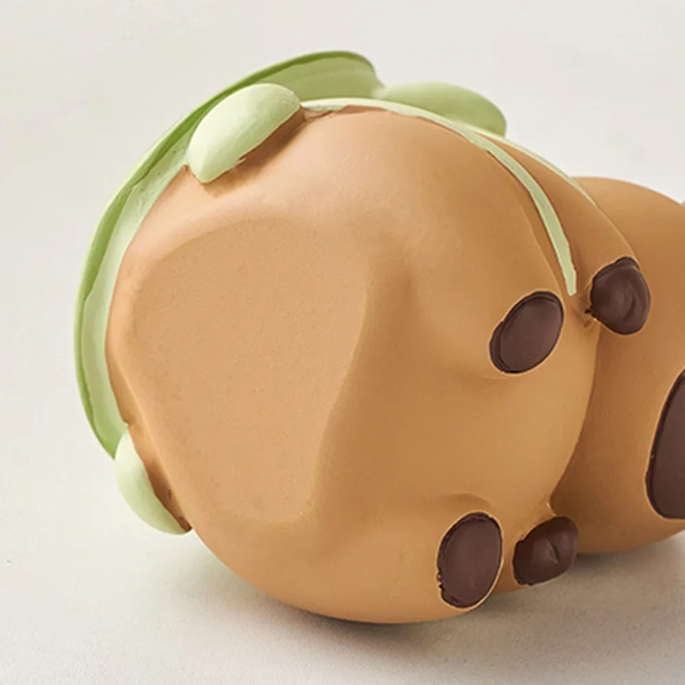 

Капибара настольный держатель для ручек украшения мультяшный ящик для хранения карандашей креативный органайзер для канцелярских принадлежностей из смолы косметический органайзер