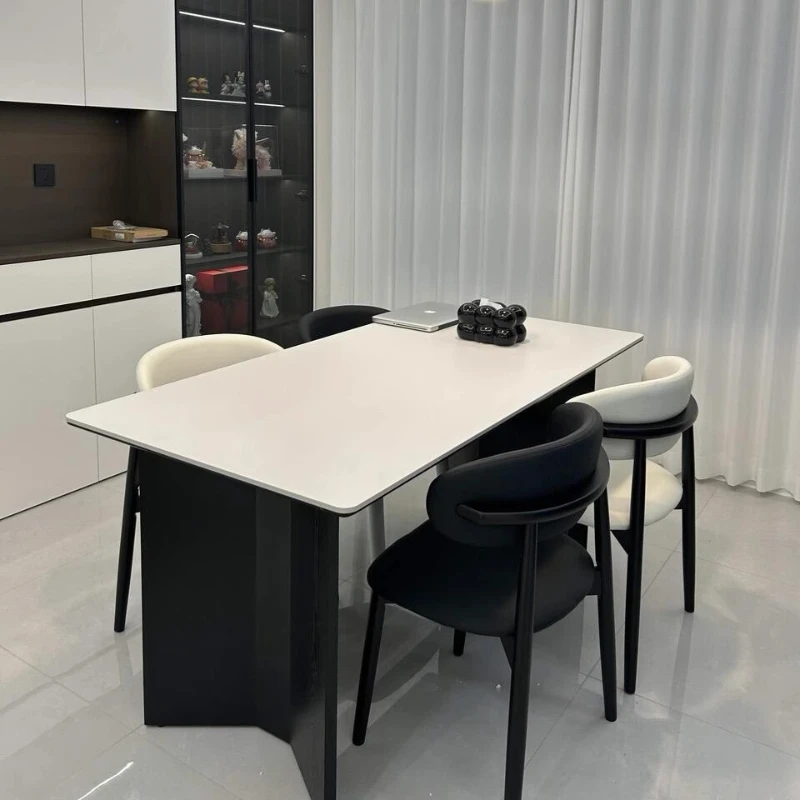 

Luxury Modern Dining Table Wood Home Nordic Rectangle Dining Table Coffee Design Salle Manger Complet Table Et Chaise Furniture