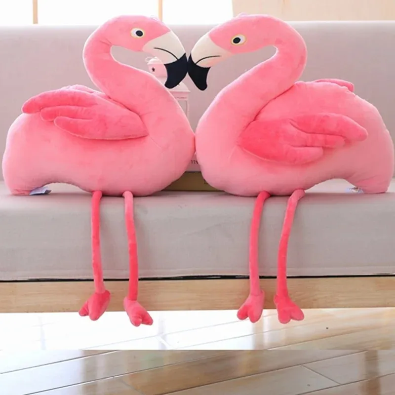 1 pc 25cm 40cm  Plush Flamingo Toys Stuffed Bird Soft Doll Pink Flamingo Kids Toys Wedding Gift High Quality