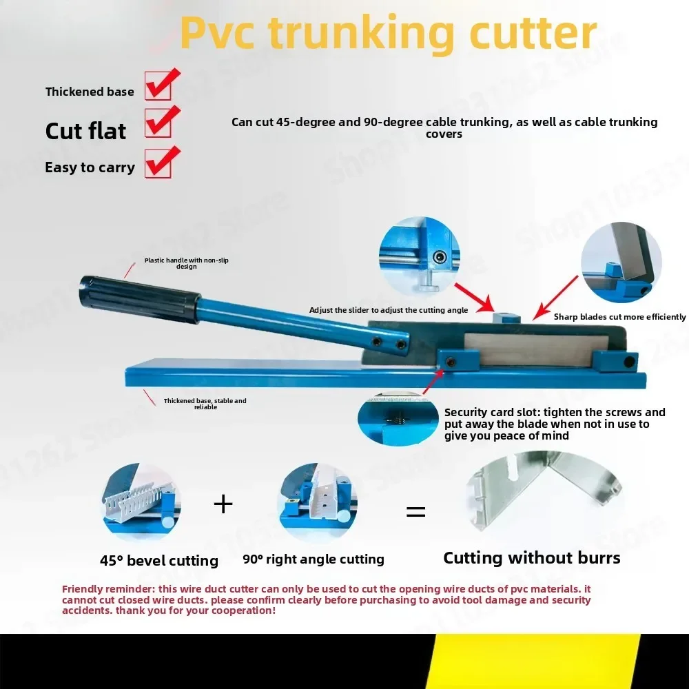 Manual C45 DZ47 DC35 TS35 DIN Rail Cutter, Guide Rail Cutting Machine for High Low Track Cable Duct