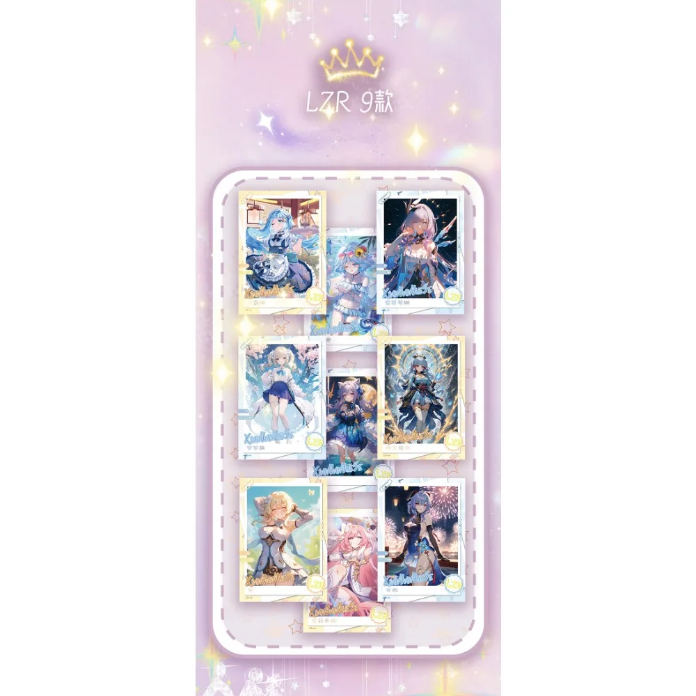 Original Beautiful Woman Goddess Story Rare Cards Tcg Anime Cute Charm Girl LXP SSP LZR Collection Cards Child Table Toys Gifts