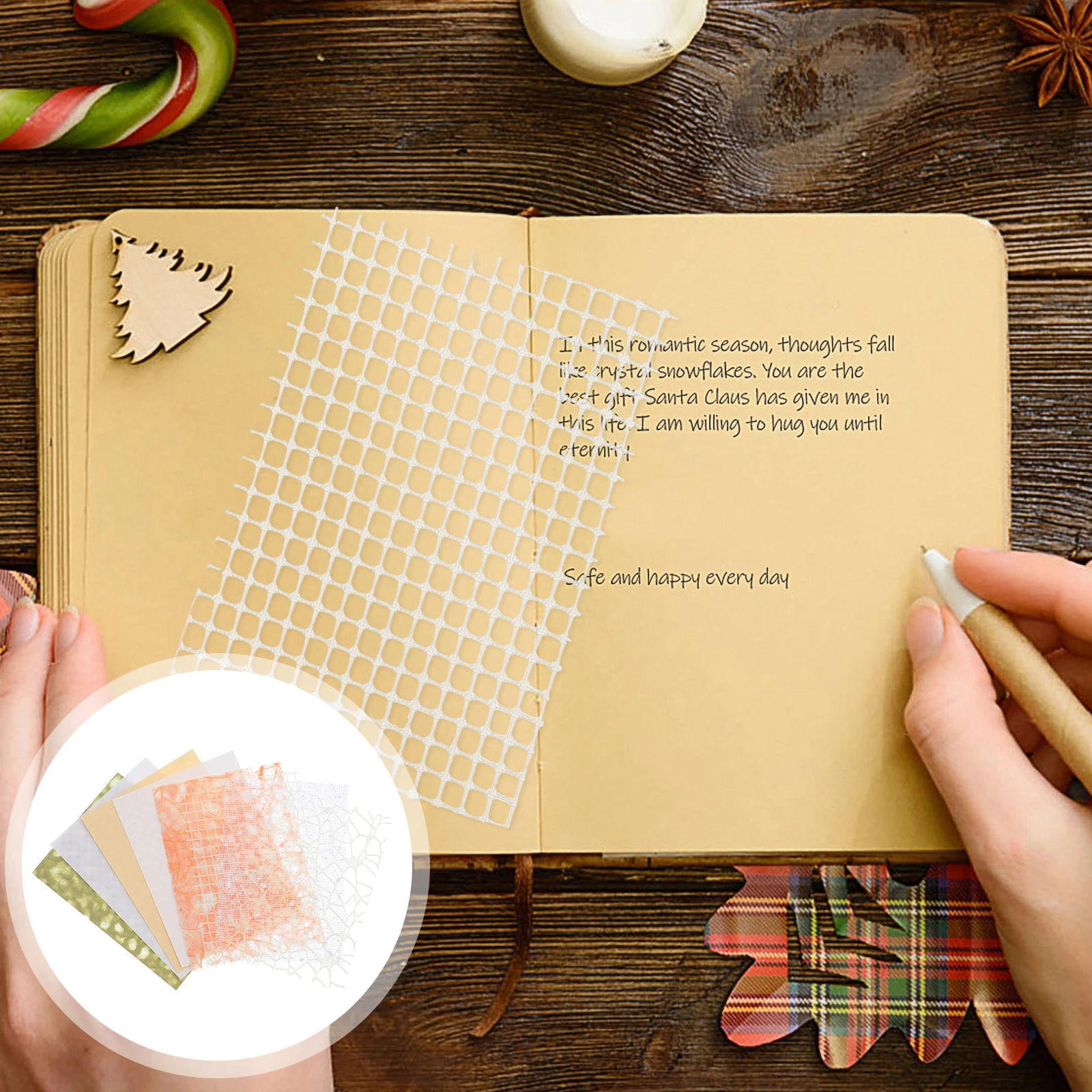 

1 set 1 Set Vintage Style Scrapbook Materials Decorative Backing Paper For Diy Greeting Cards Handmade Journals Notebooks Craft