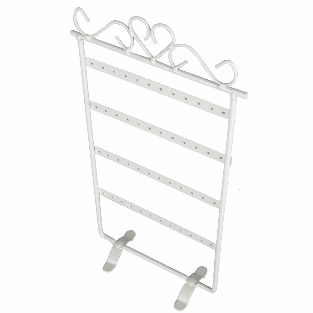 

1Pcs Earring Rack White Practical Jewelry Storage Organizer Display Stand for Home Bedside Dresser Earrings Storage Rack