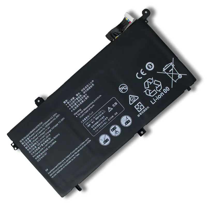 HB46K497ECW Laptop Battery For D 2018 PL-W19 PL-W19A PL-W09 PL-W29 MRC-W50 W60 W70 Series 43.3WH