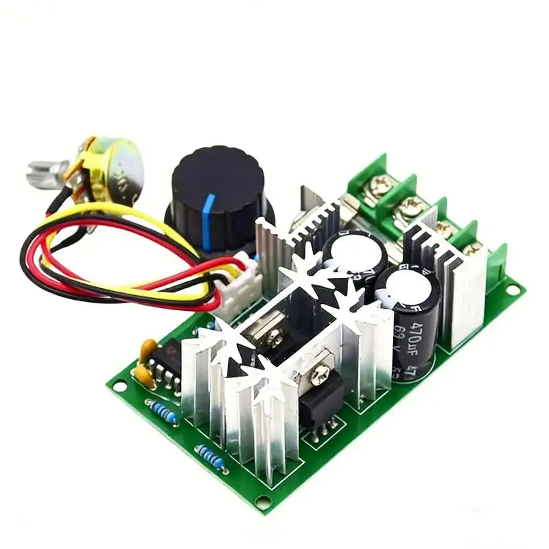 High Power 20A Current Regulator, DC10-60V Motor Speed Controller Drive Module 12V 24V 36V 48V PWM Function