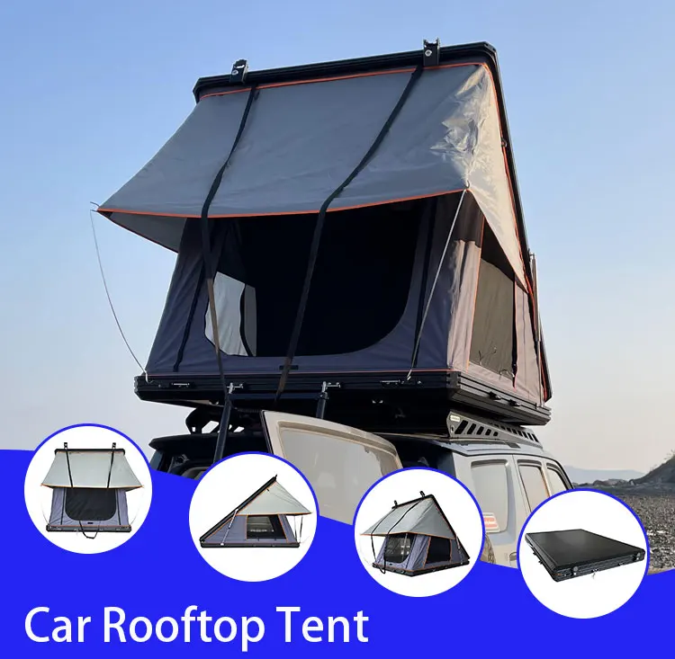 

Aluminum Hard Shell Oxford Fabric Rooftop Tent for SUV Pickup off Road Overland Camping Four-Season