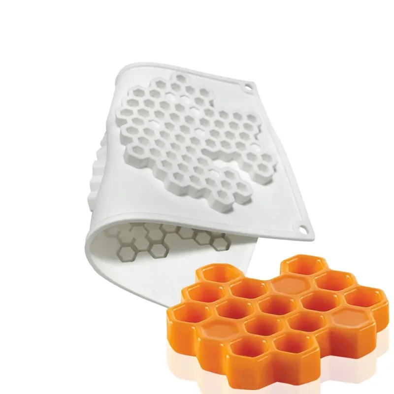 Honeycomb Mousse Cake Mold DIY Chocolate French Dessert Decoration Baking Silicone Mold Kitchen Baking Tool