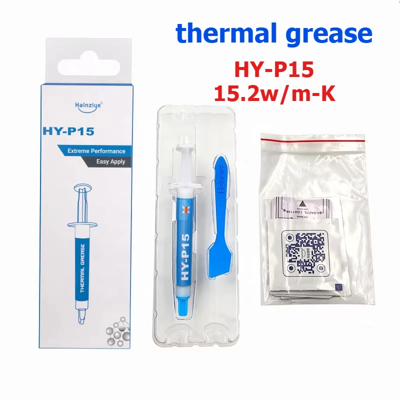 

Состав термопасты HY-P15 15,2 Вт/м-KExtreme Performance Материал термоинтерфейса для разделения видеокарты CPU GPU
