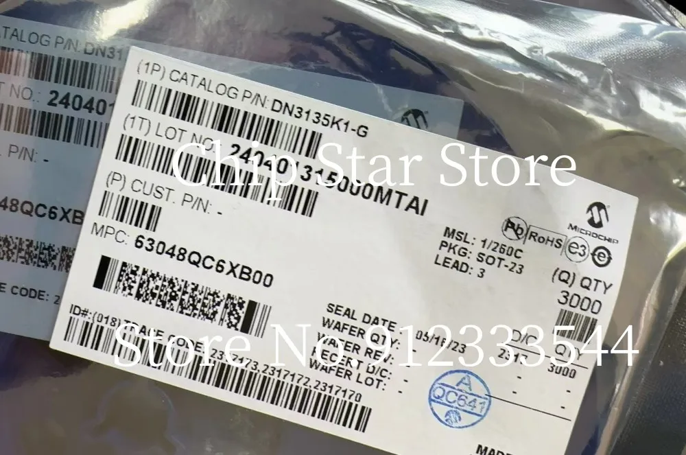 5-100pcs  DN3135K1-G  DN3135K1  DN3135  SOT23-3  100%New And Original  Power MOSFET