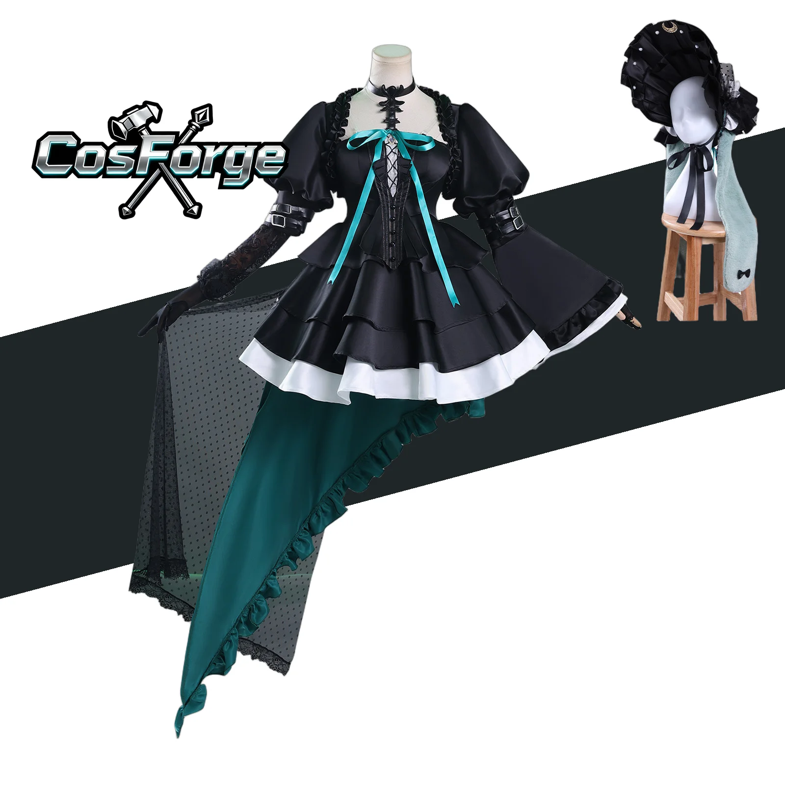 

Arknights Wakaba Mutsumi Game Cosplay Costume Uniform Lolita Dress with Wig for Halloween Carnival PlayRole Party