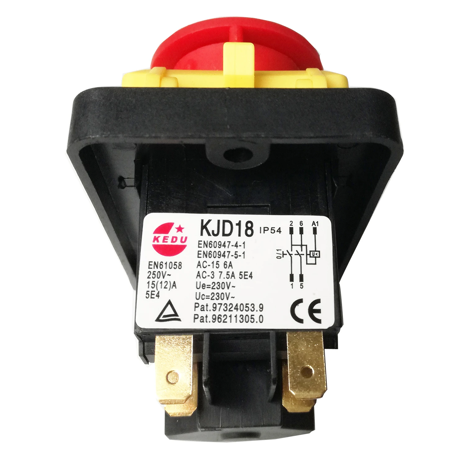 

KJD18 5Pins 250V Electromagnetic Pushbutton Switches for Vessel Boat Grinding Machine