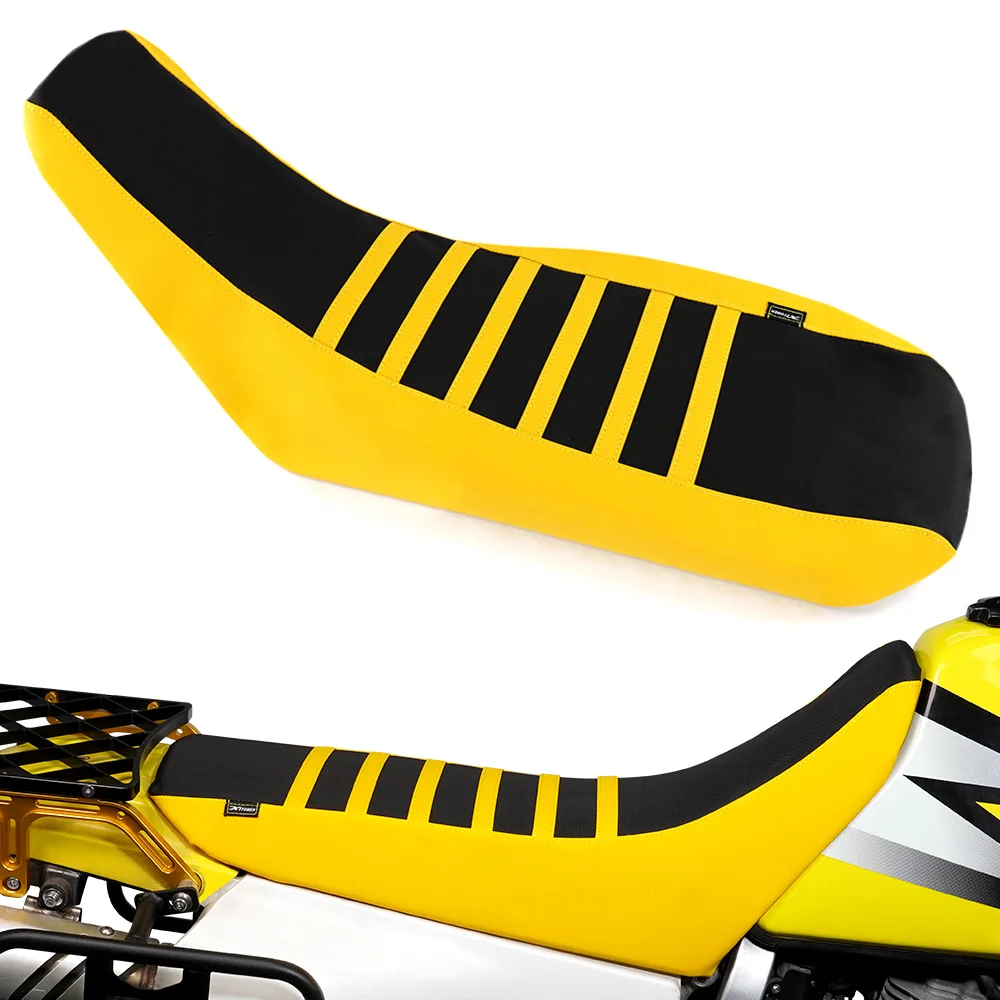 

Non-Slip Seat Cover Fit For Suzuki DR650 1996-2024 2025 DR 650 Motorcycle Waterproof PVC Leather Striped Grip Gripper seat cover